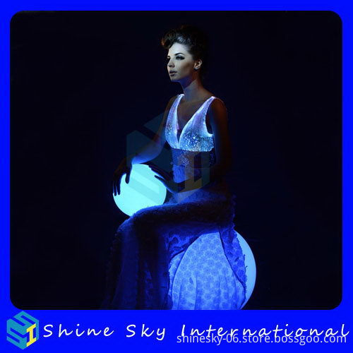 Durable Cheapest Optical Fiber Luminous Wedding Dress